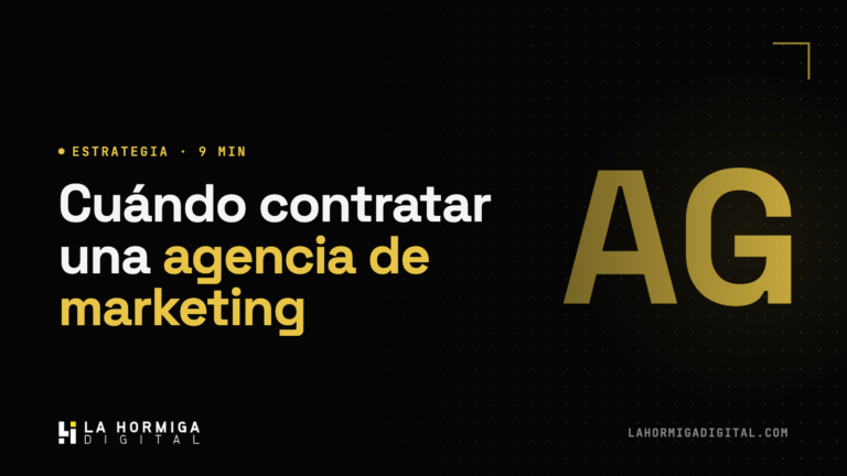 Cuándo Contratar una Agencia de Marketing Digital (vs Hacerlo Tú Mismo)